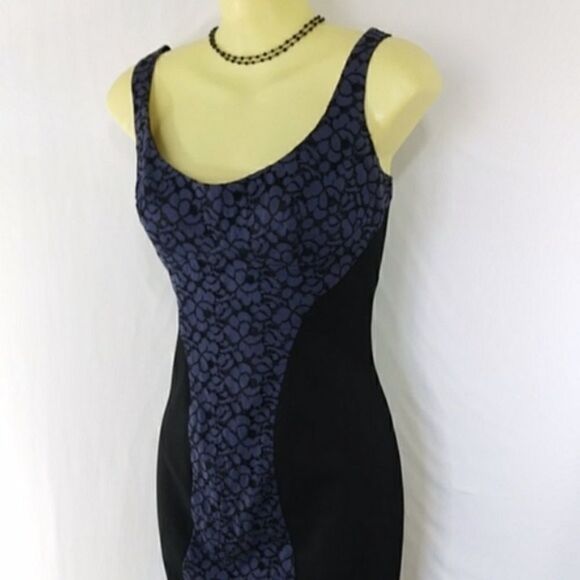 BLACK HALO "FRANCISCA" DRESS VIOLET LACE PANEL BODYCON MINI EXCELLENT … - Picture 6 of 9